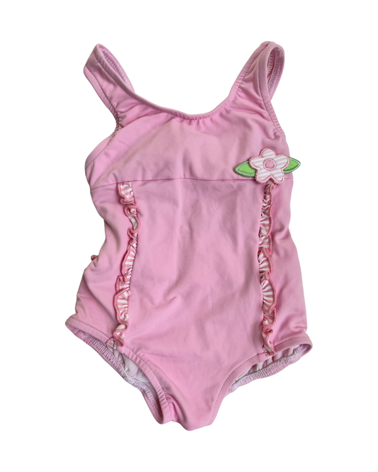 9M Baby Girl Florence Eiseman Pink One Piece Swim Suit