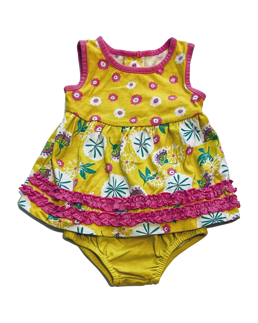 0-3M Baby girl Kidgets Yellow Dress