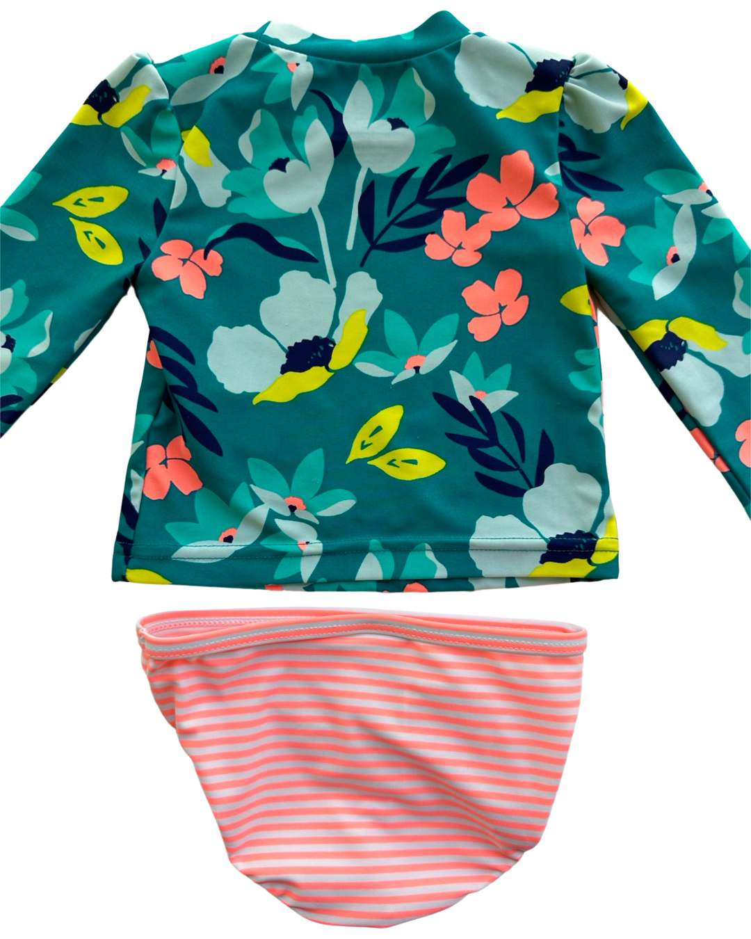 3-6M Baby Girl Carters Floral RashGuard Swim Suit