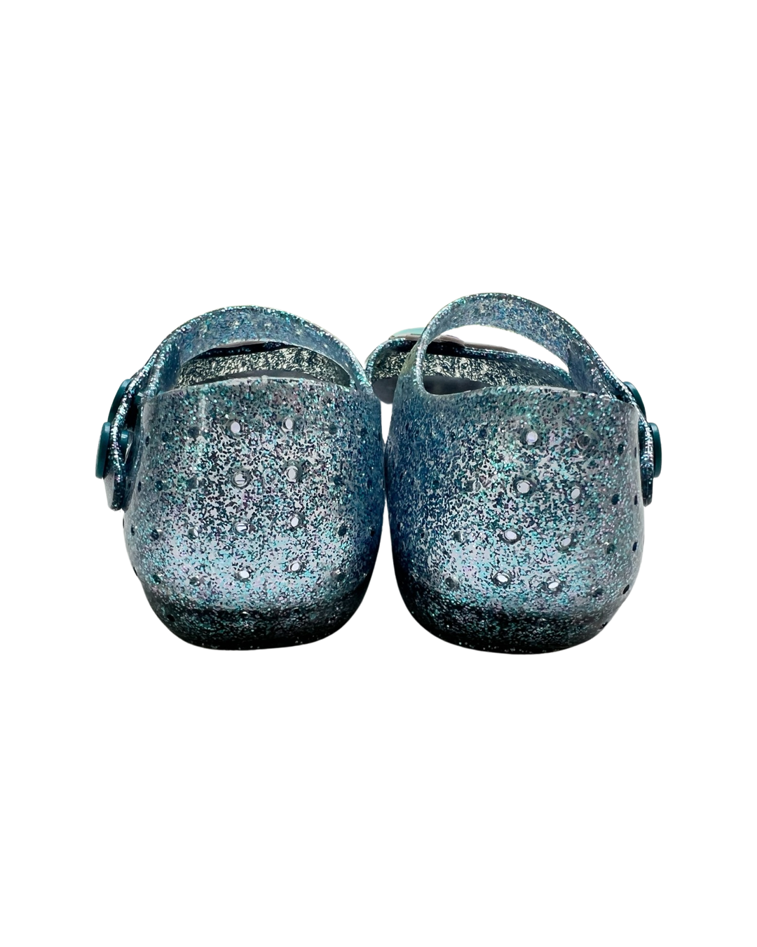 6C Toddler Girl Teal Sparkle Cat & Jack Unicorn Jelly Shoes