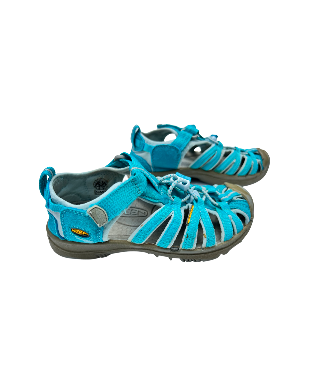 13C Toddler Girl Aqua / Teal Keens WaterProof Shoes Sandals
