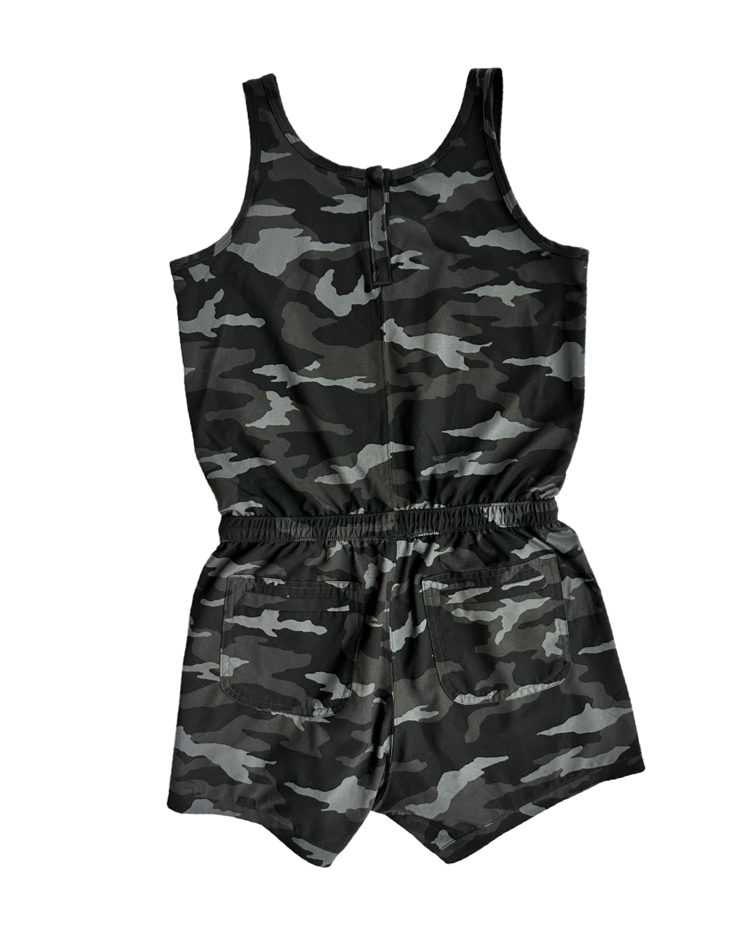 Youth Girls Size 12 Large Athleta Girl Black Camo Romper