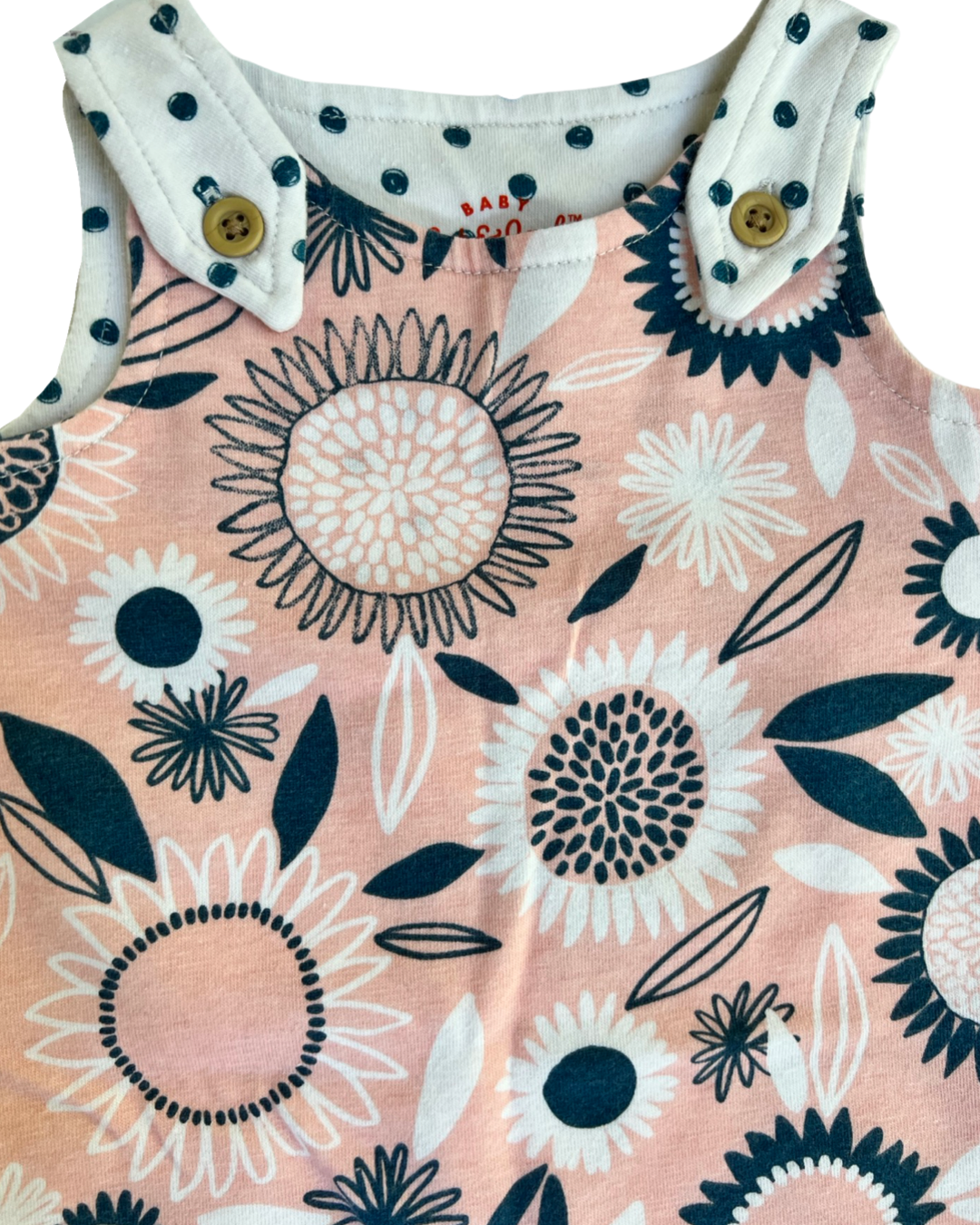 Newborn Baby Girl Cat & Jack Pink Floral Romper