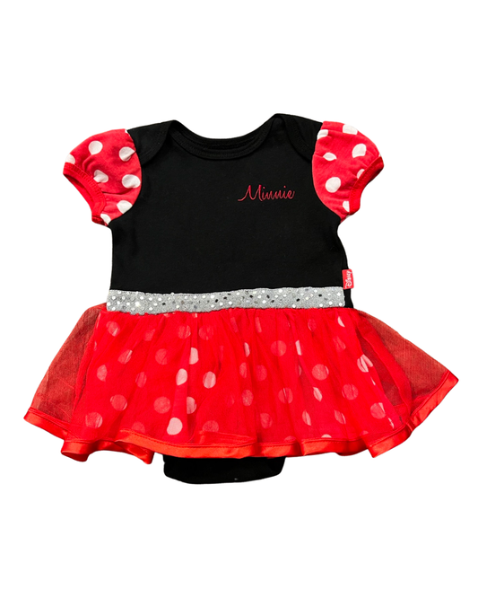 6-9M Baby Girl DISNEY Minnie Mouse Onesie Dress