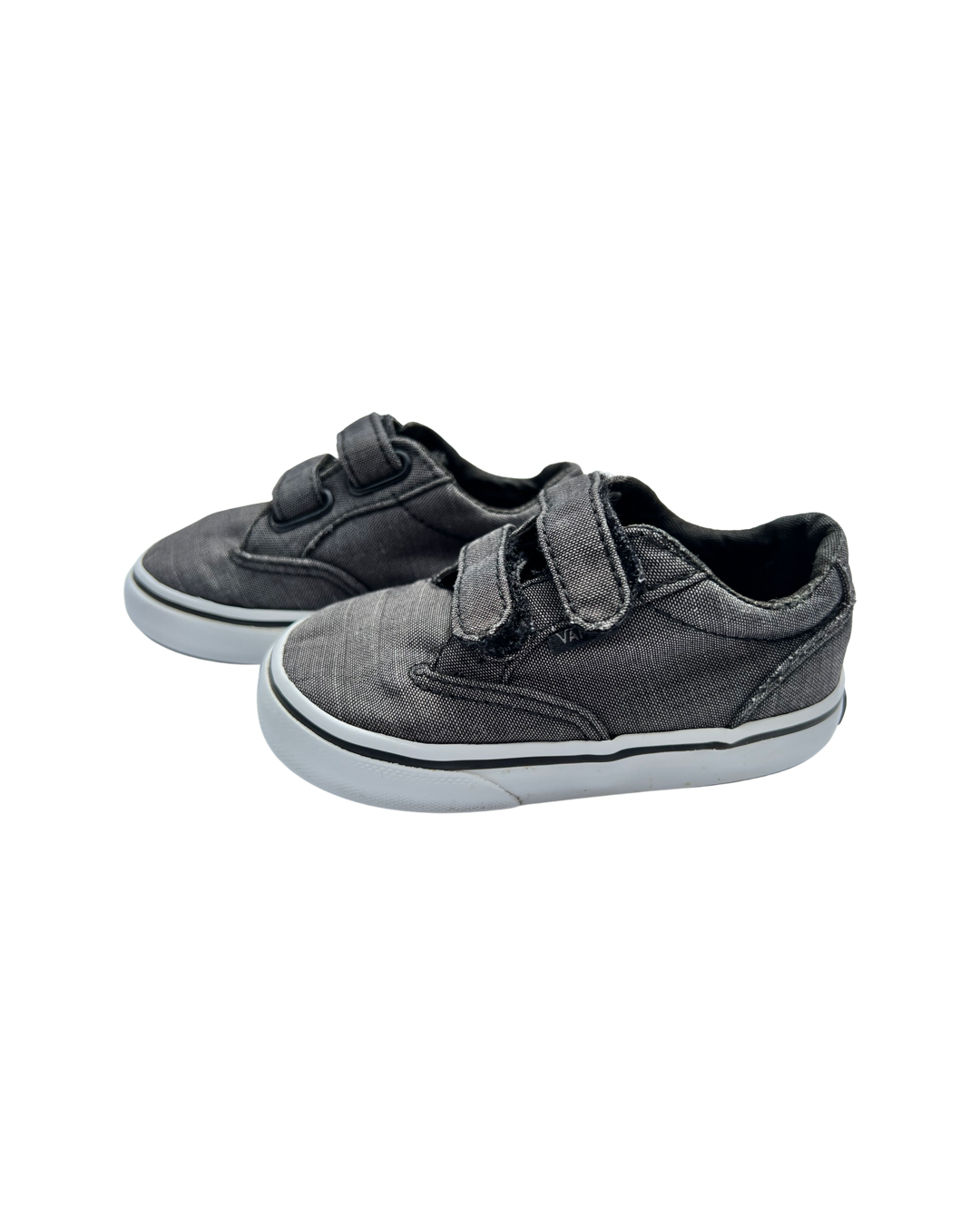 6C Toddler Boy Gray Velcro Van Shoes