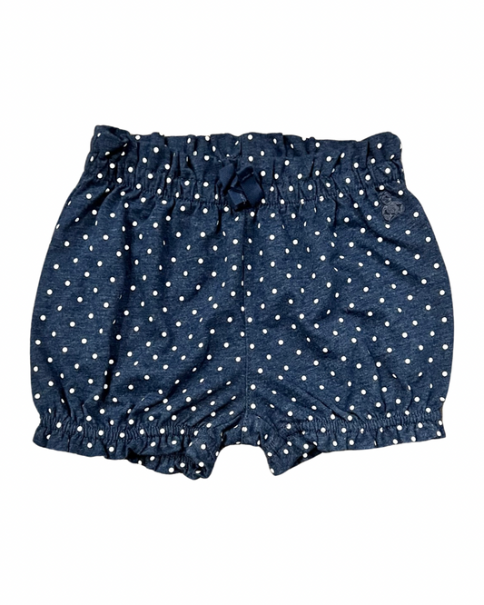 6-12M Baby Girl Baby Gap Navy Polka Dot Bubble Shorts