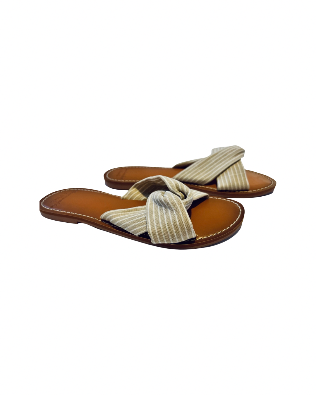 Womens Size 6.5 Abercrombie & Fitch Twist Top Slides Sandals