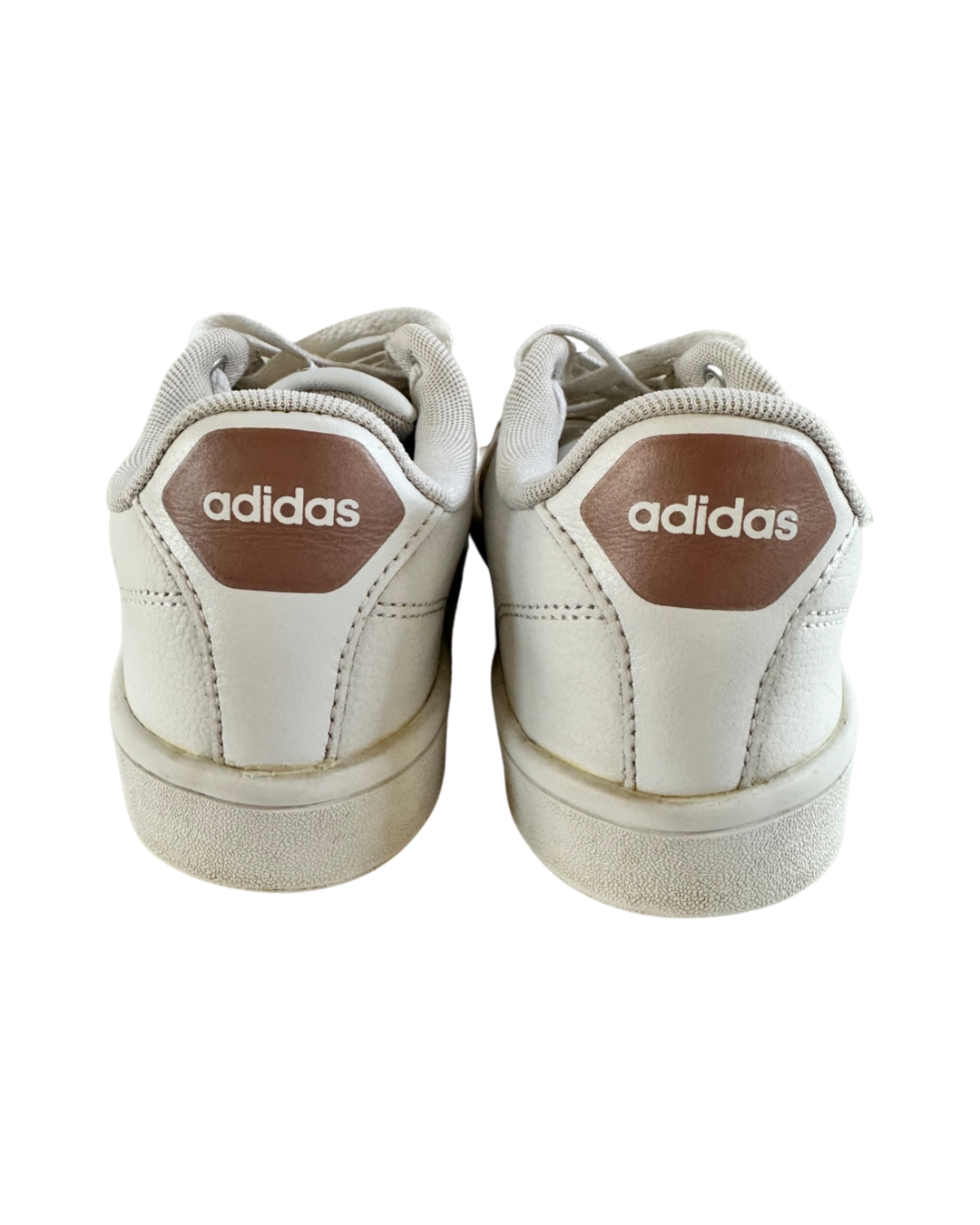 Women’s Size 6 Adidas White / Rose Gold Cloudfoam Sneakers Shoes