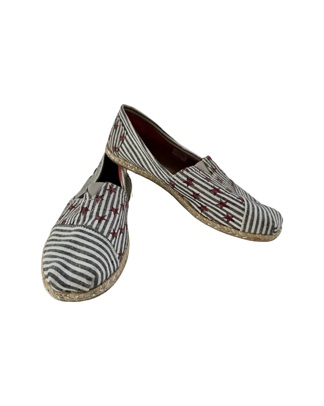 Women’s Size 9 Canvas Patriotic Stars & Stripes Toms Shoes