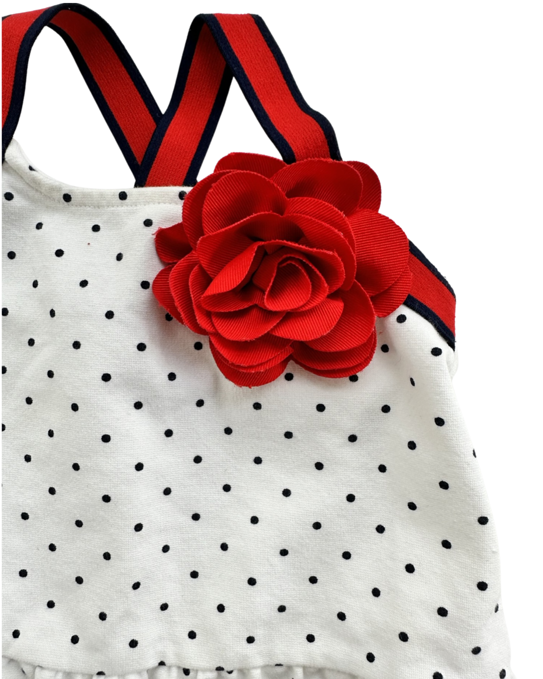 6-12M Baby Girl Janie & Jack Navy Polka Dot Dress