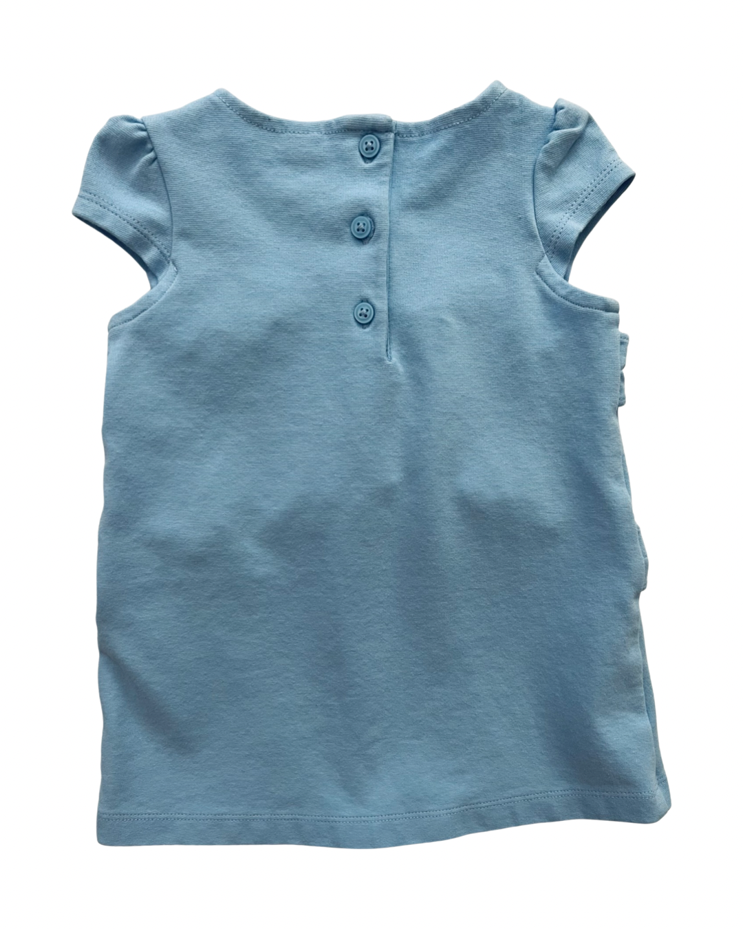 6-12M Baby Girl Blue Janie & Jack Ruffle Front Dress