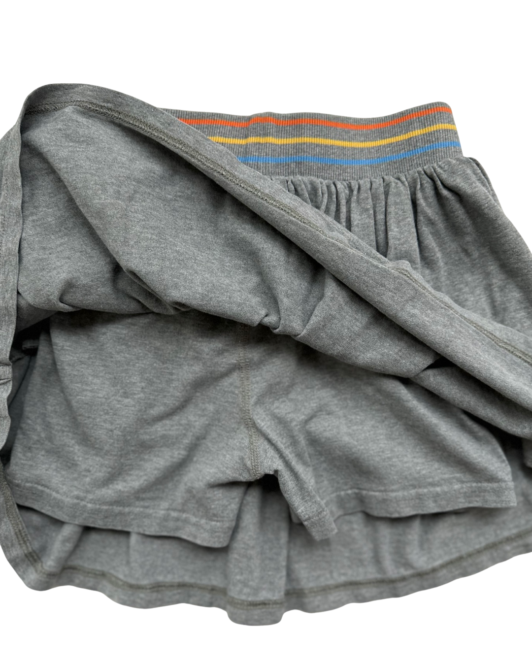 Girls Size 8Y (130cm) Gray Hanna Andersson Star Wars Skirt w/ built in Shorts