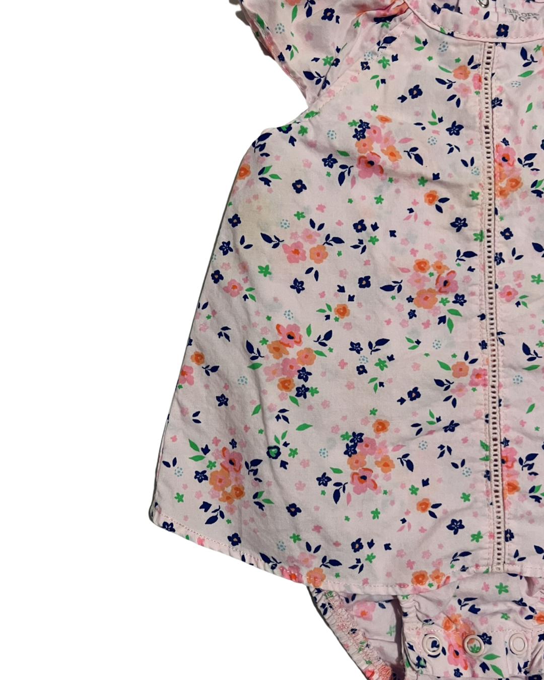 6M Baby Girl Pink Floral Carters Onesie Dress