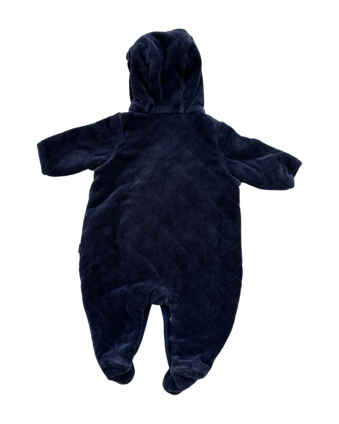 0-3M Baby Boy Baby Gap Navy Quilted Bear Pram