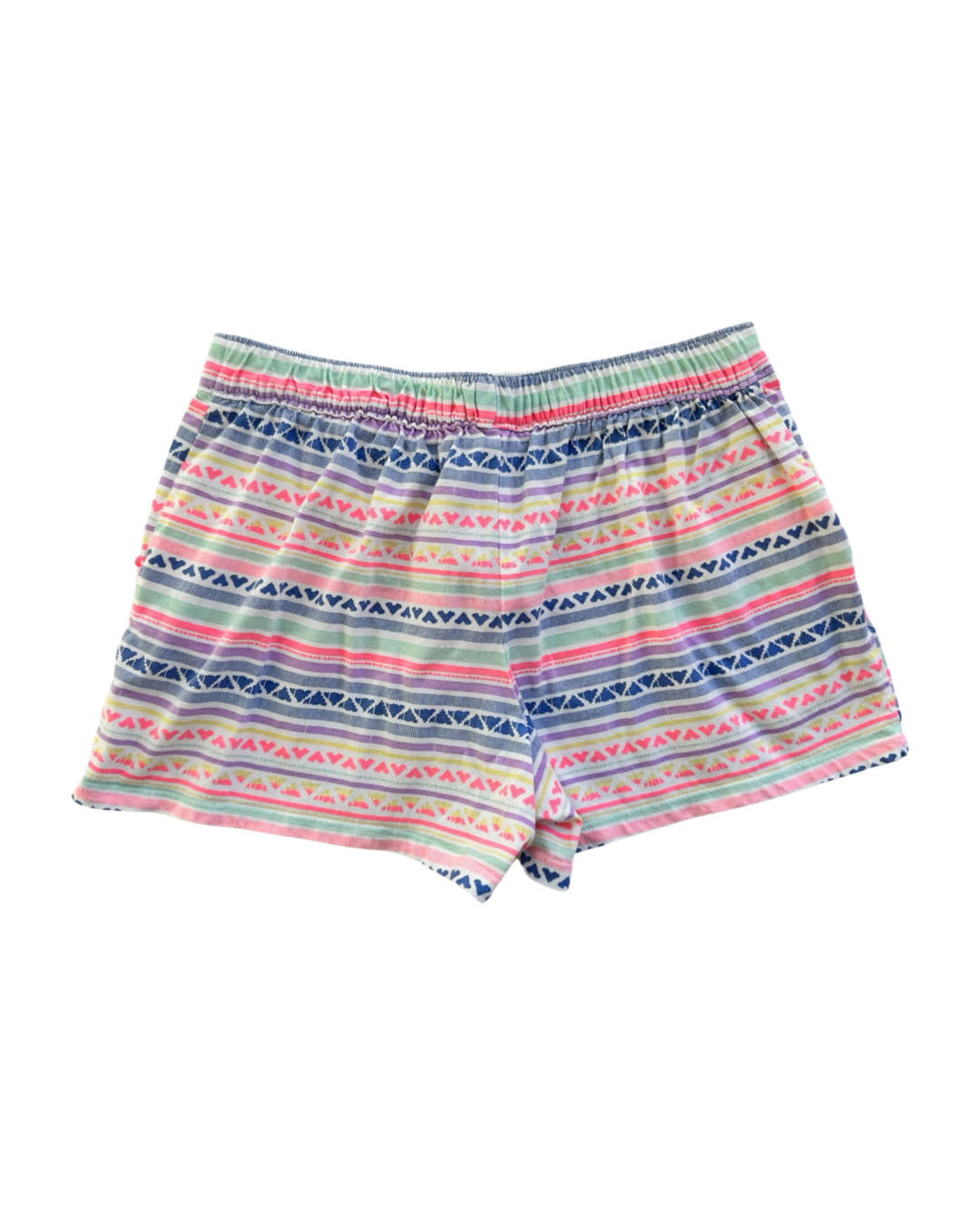 Girls Size 10/12 OshKosh B’Gosh Striped Heart Cotton Shorts w/ Pockets