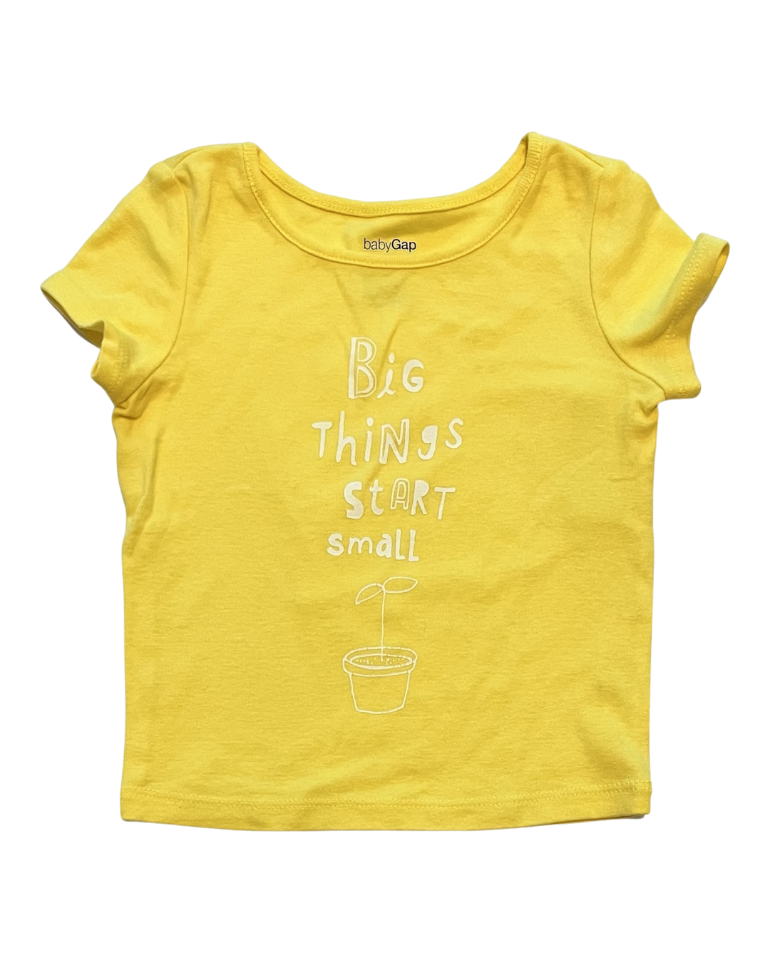 12M-18M Baby Girl Baby Boy Yellow Baby Gap Top