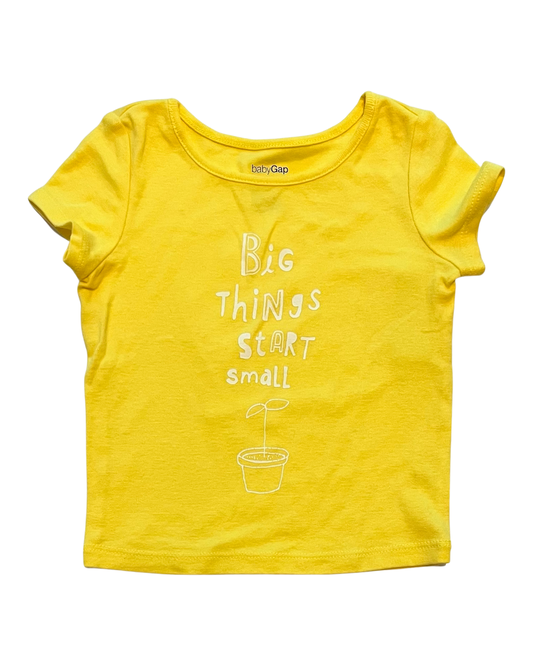 12M-18M Baby Girl Baby Boy Yellow Baby Gap Top