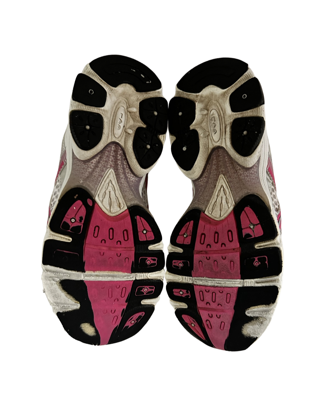 Women’s Size 7 Asics Pulse White Pink Running Shoes T9e5n