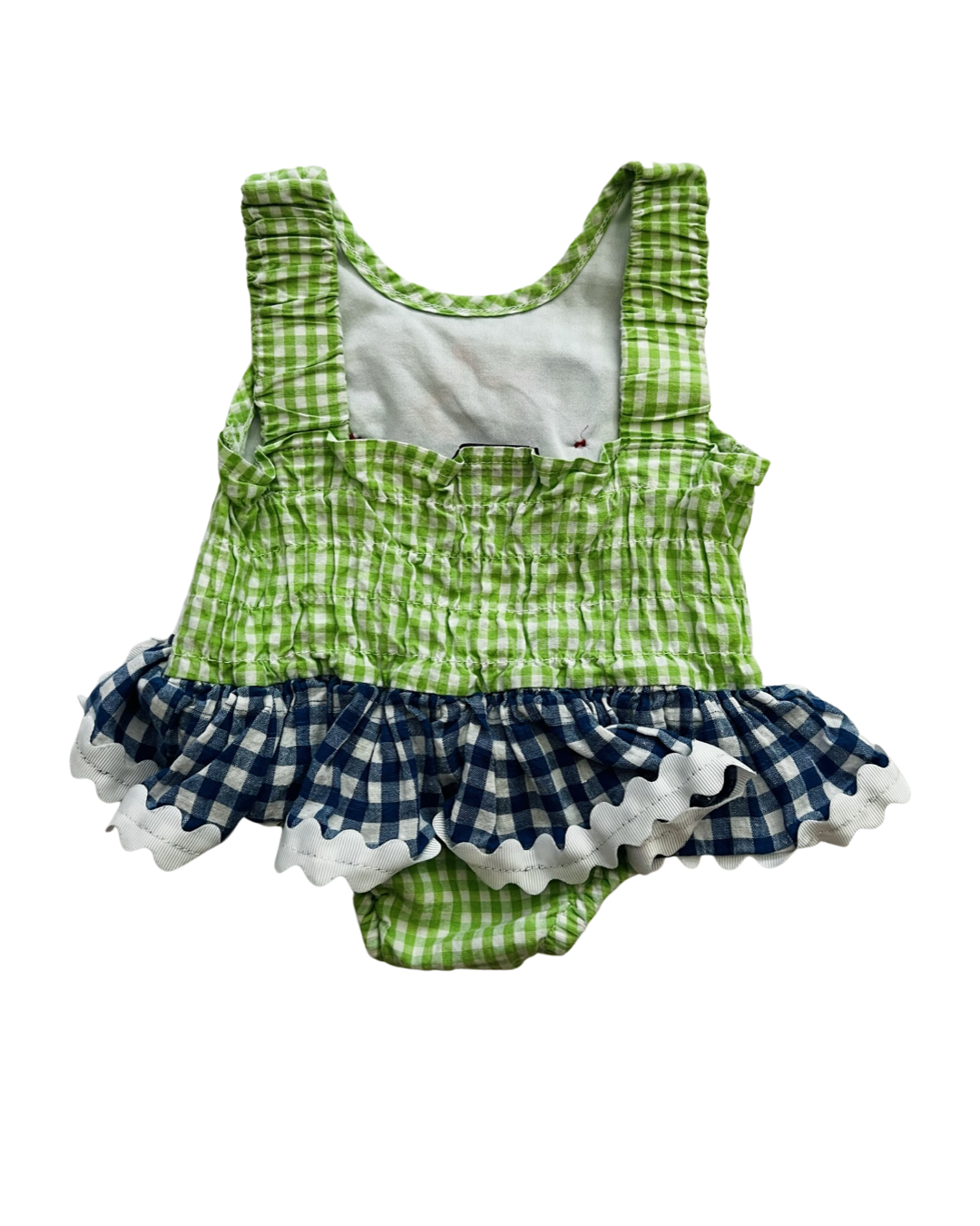 0-3M Baby Girl MudPie Seersucker Swim Sun Suit
