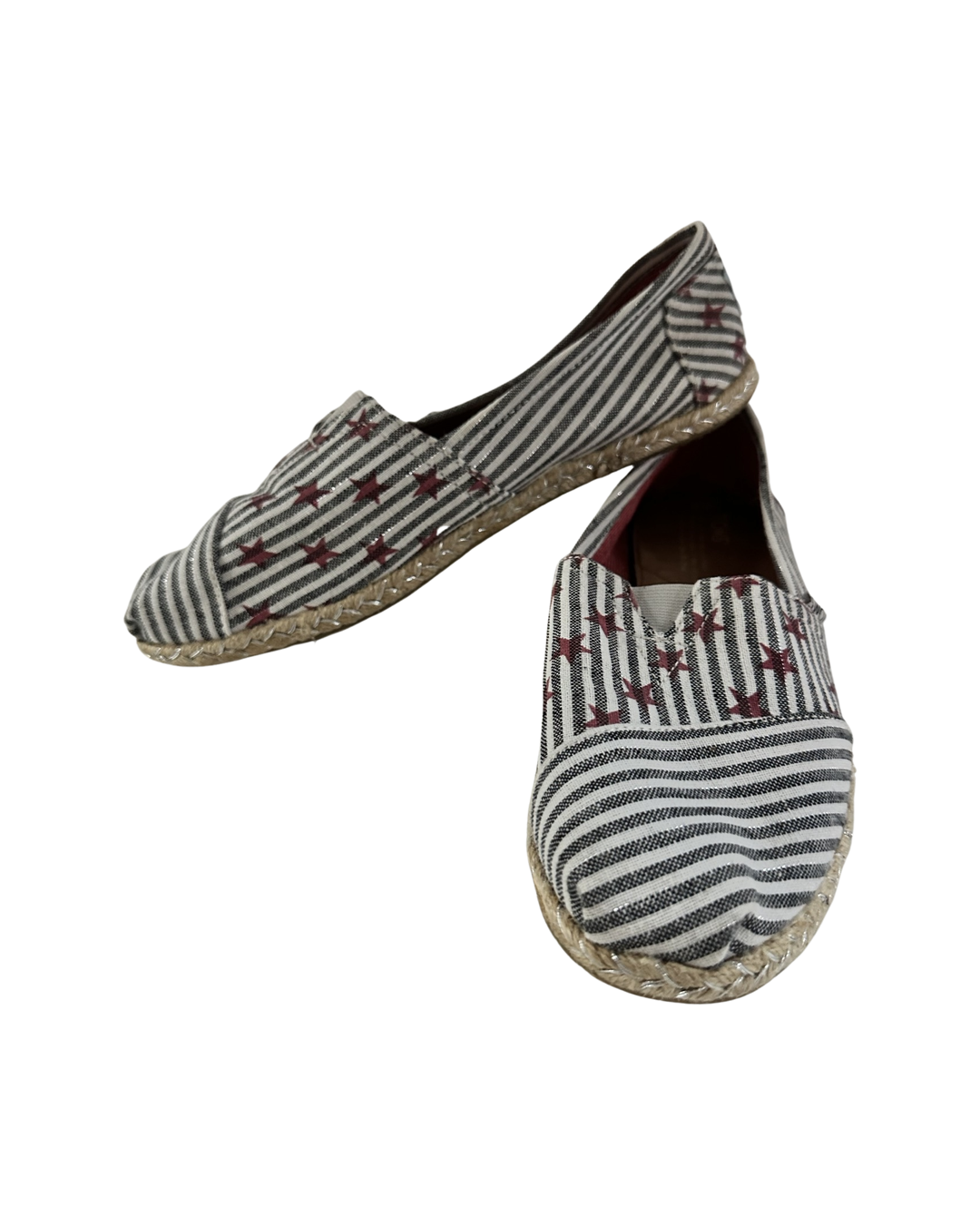 Women’s Size 9 Canvas Patriotic Stars & Stripes Toms Shoes