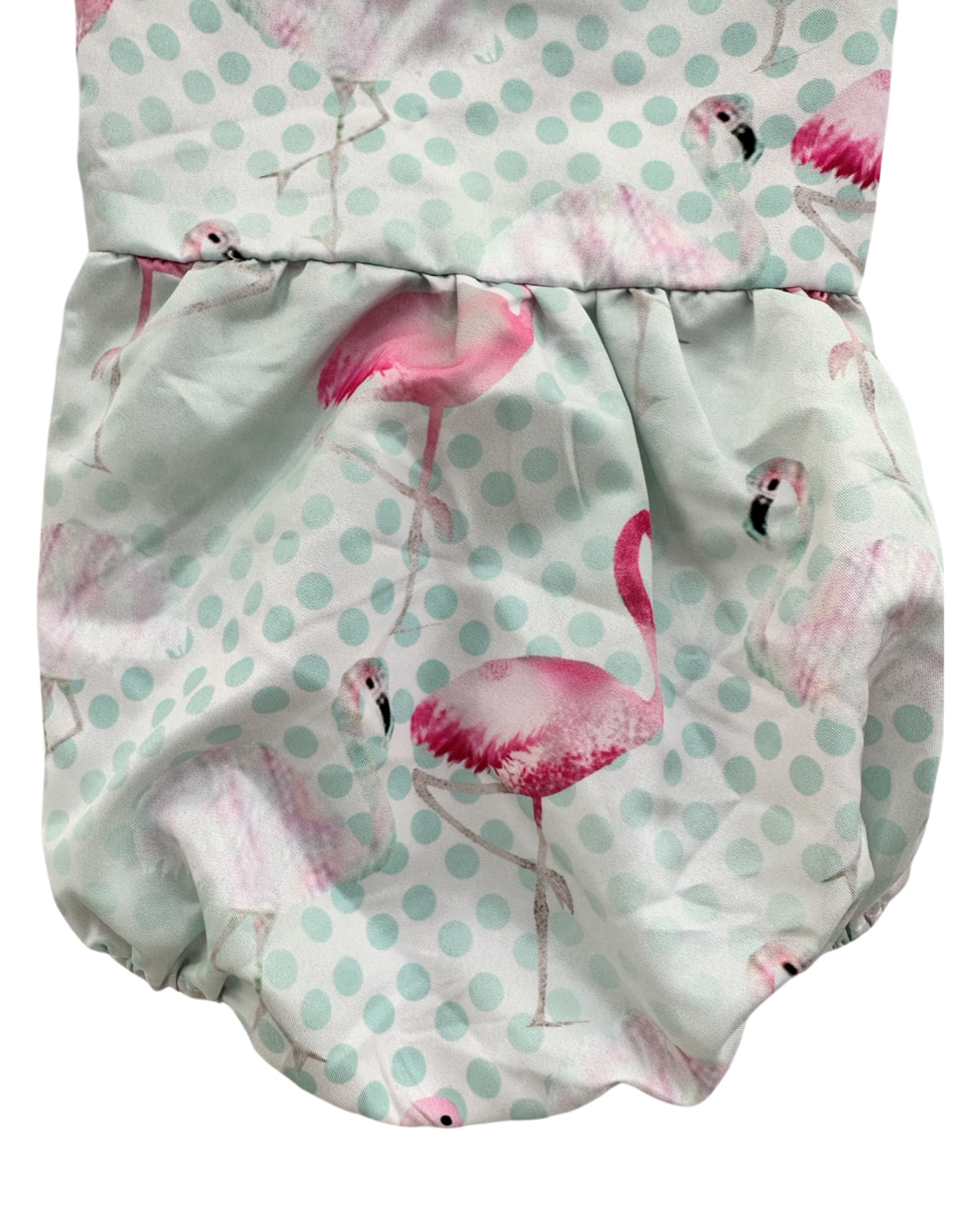 2T Toddler Girl Boutique Flamingo Crossback Bubble Romper
