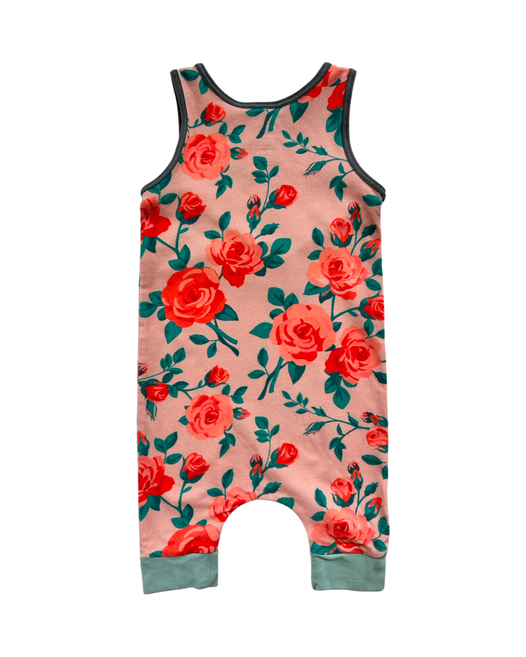 12M-18M Baby Girl Pink Floral RAGS to Raches Romper