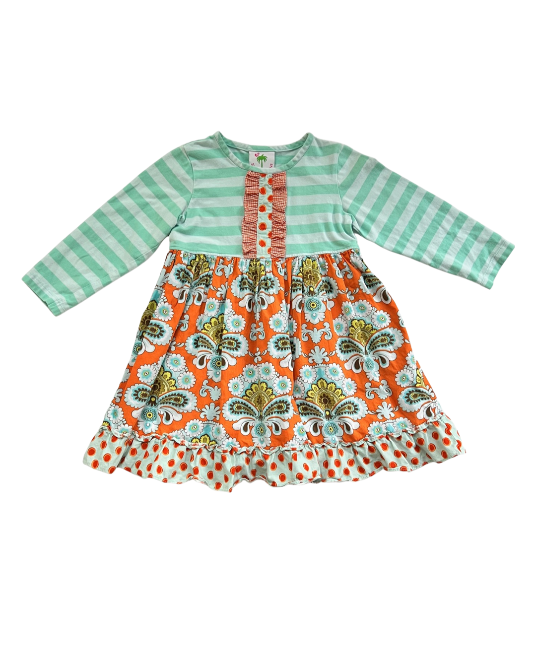 4T Toddler Girl Shrimp & Grits Dress