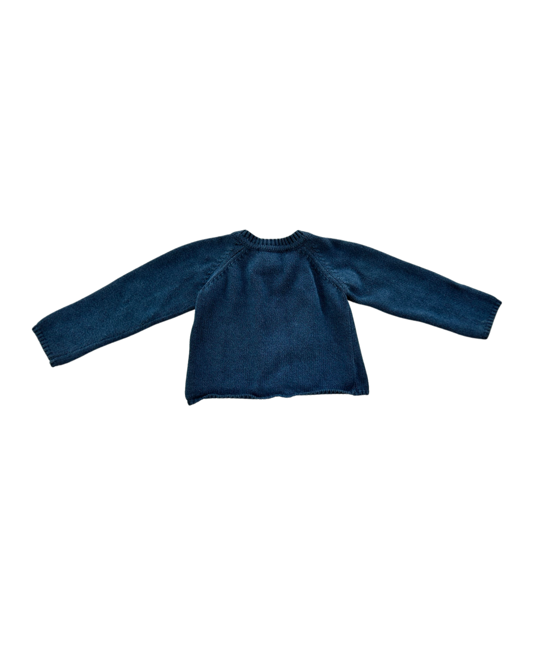 12M Baby Boy Pan con Chocolate Blue Cardigan Sweater