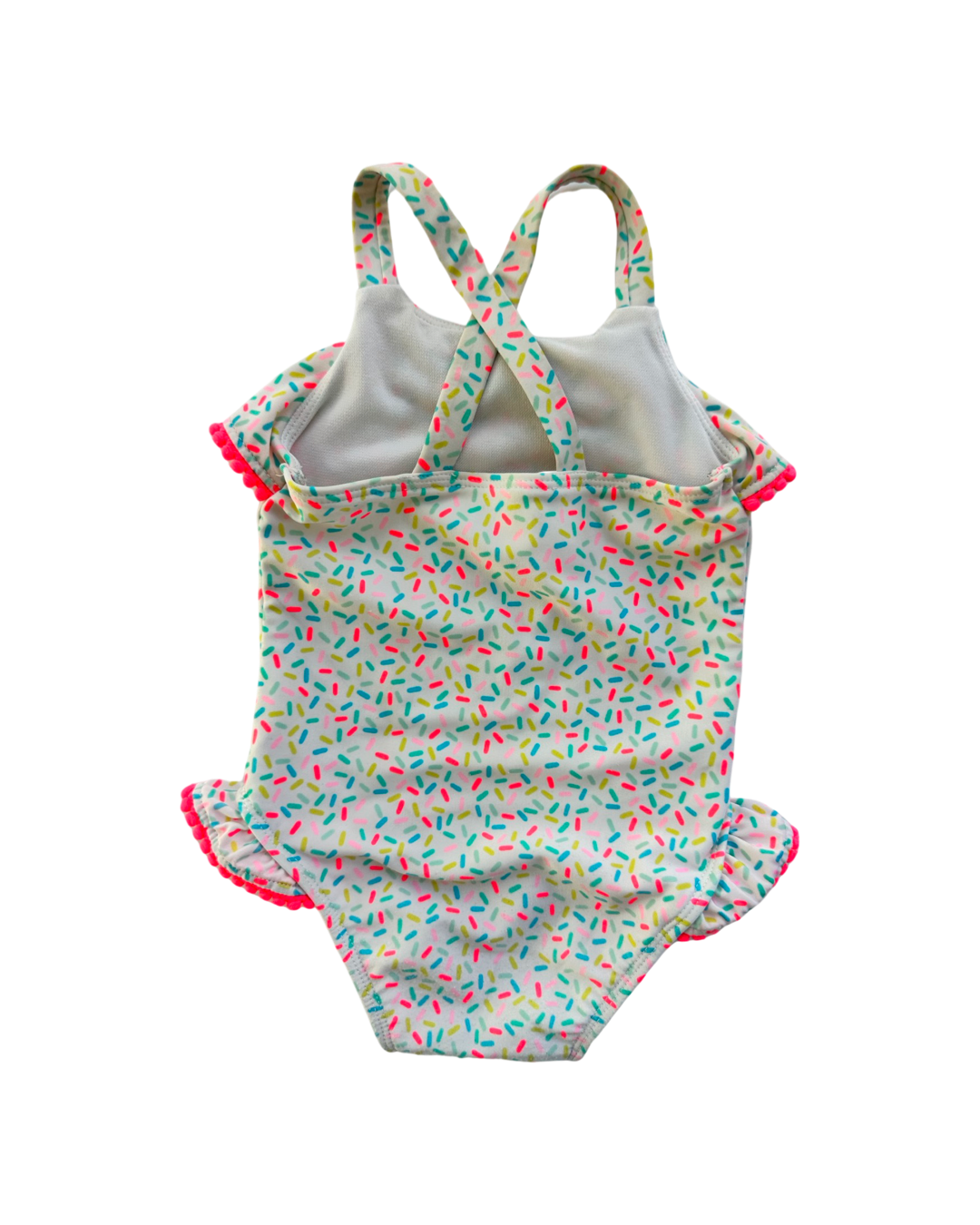18M Baby Girl Cat & Jack Confetti Sprinkles One Piece Swim Suit