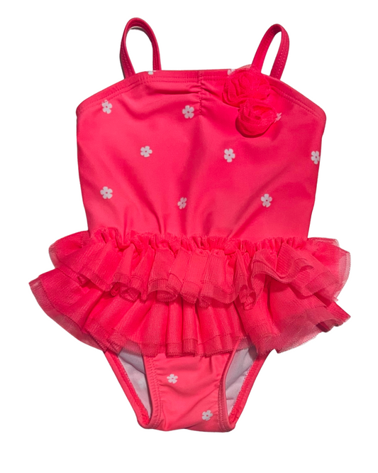 3-6M Baby Girl Pink Tutu Old Navy One Piece Swim Suit