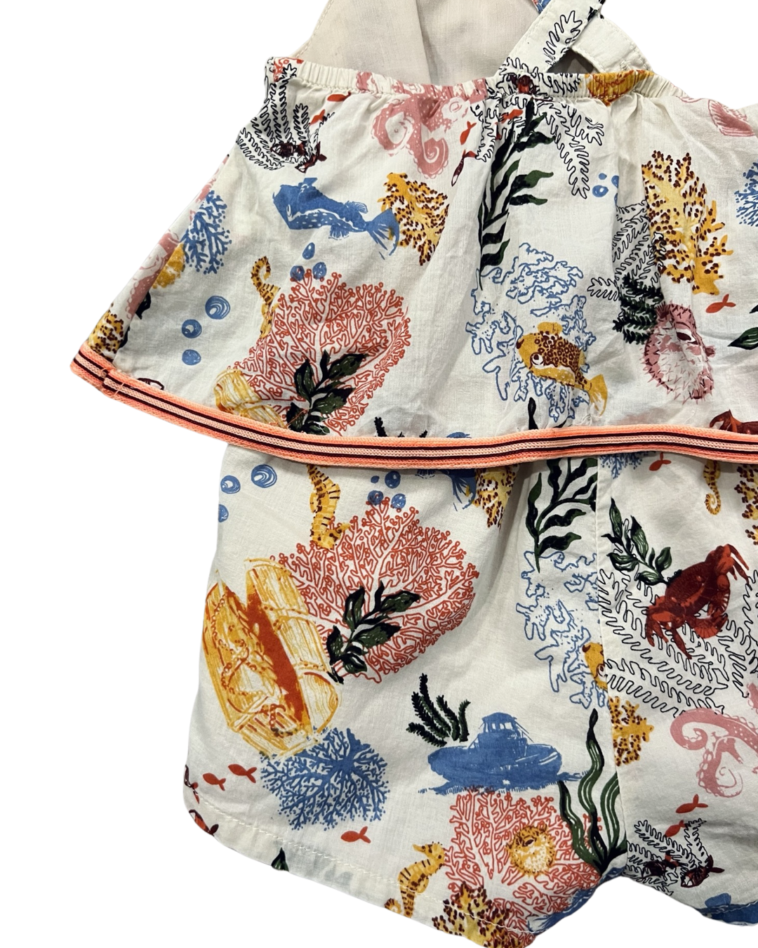 12M Baby Girl Tommy Bahama Sea Life Romper