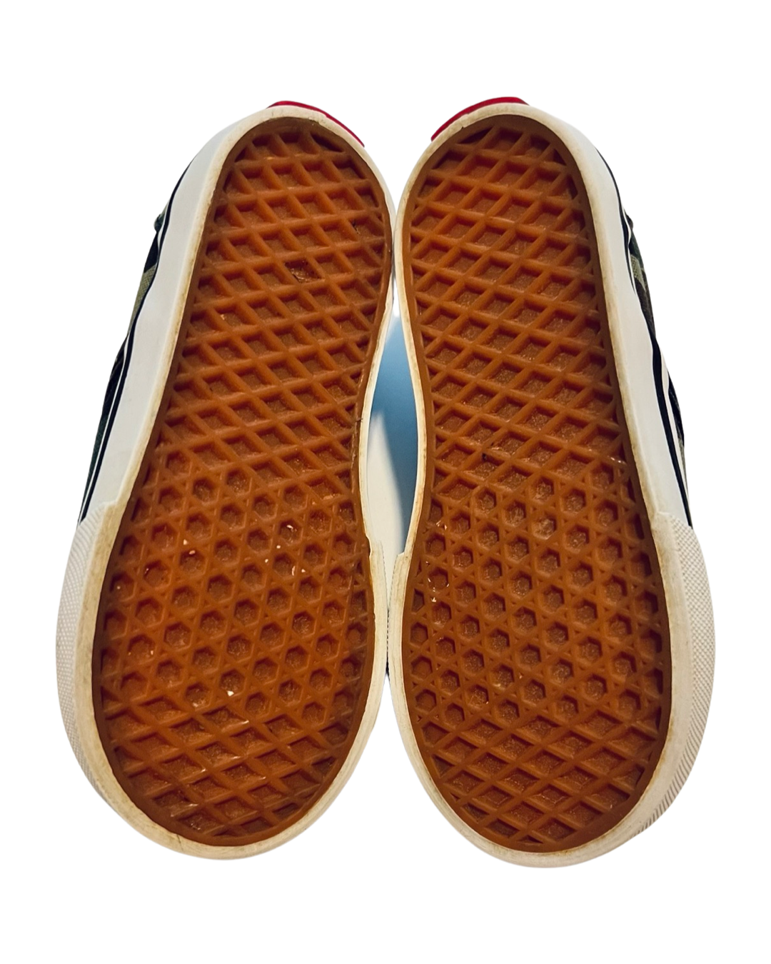 7C Toddler Boy Green Camo Slip On Vans