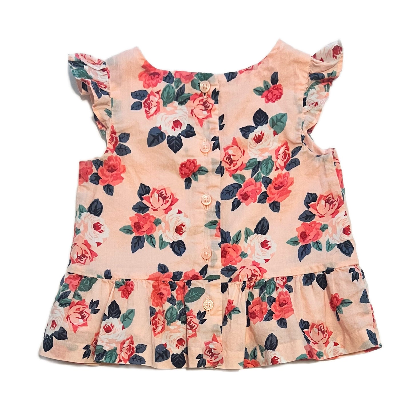 12M-18M Baby Girl Janie & Jack Pink Floral Top