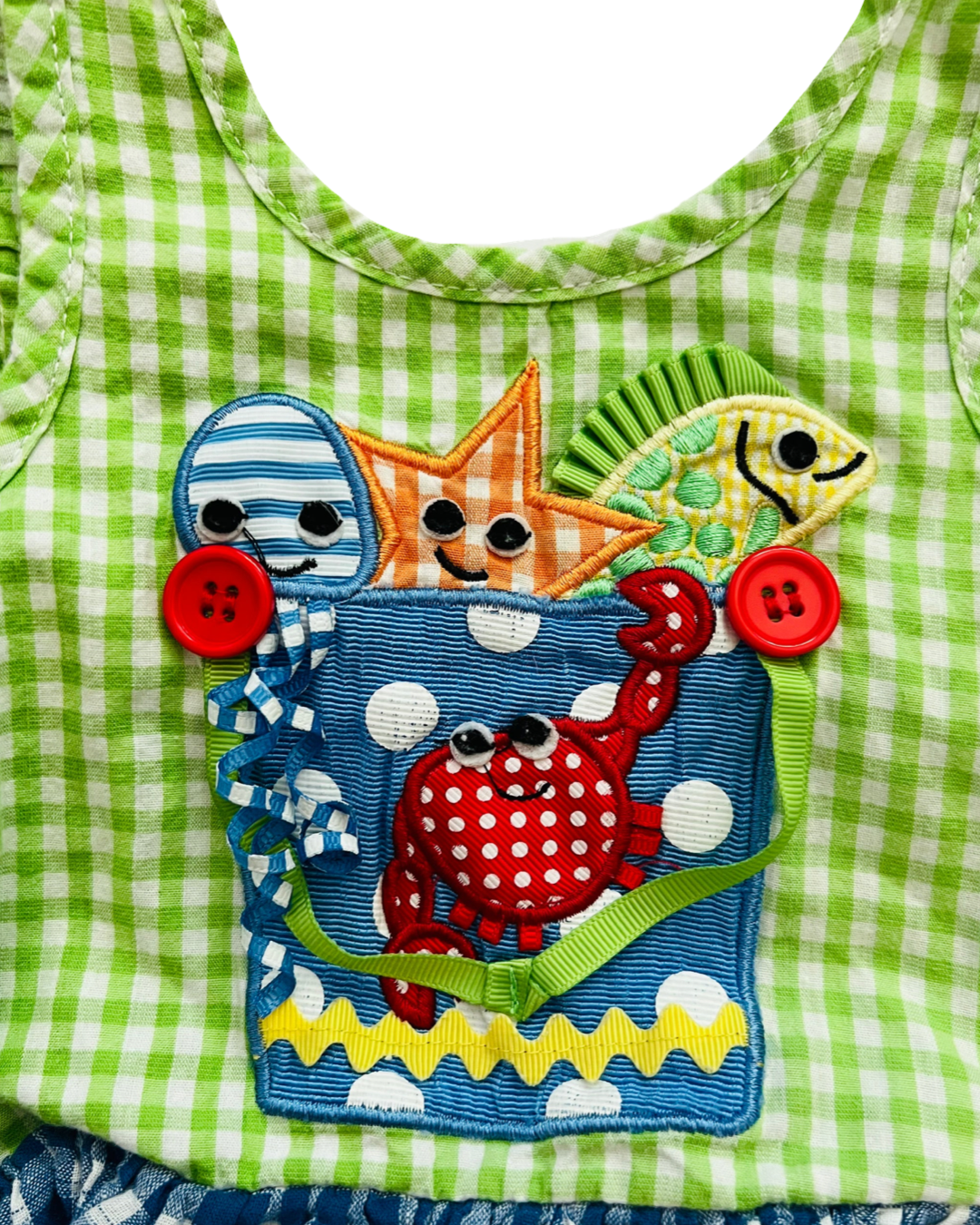0-3M Baby Girl MudPie Seersucker Swim Sun Suit