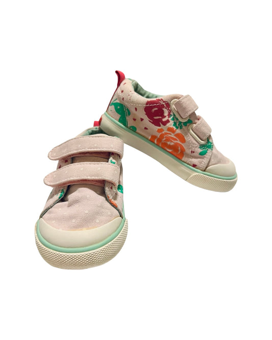 5C Toddler Girl Pink Floral See Kai Run Shoes