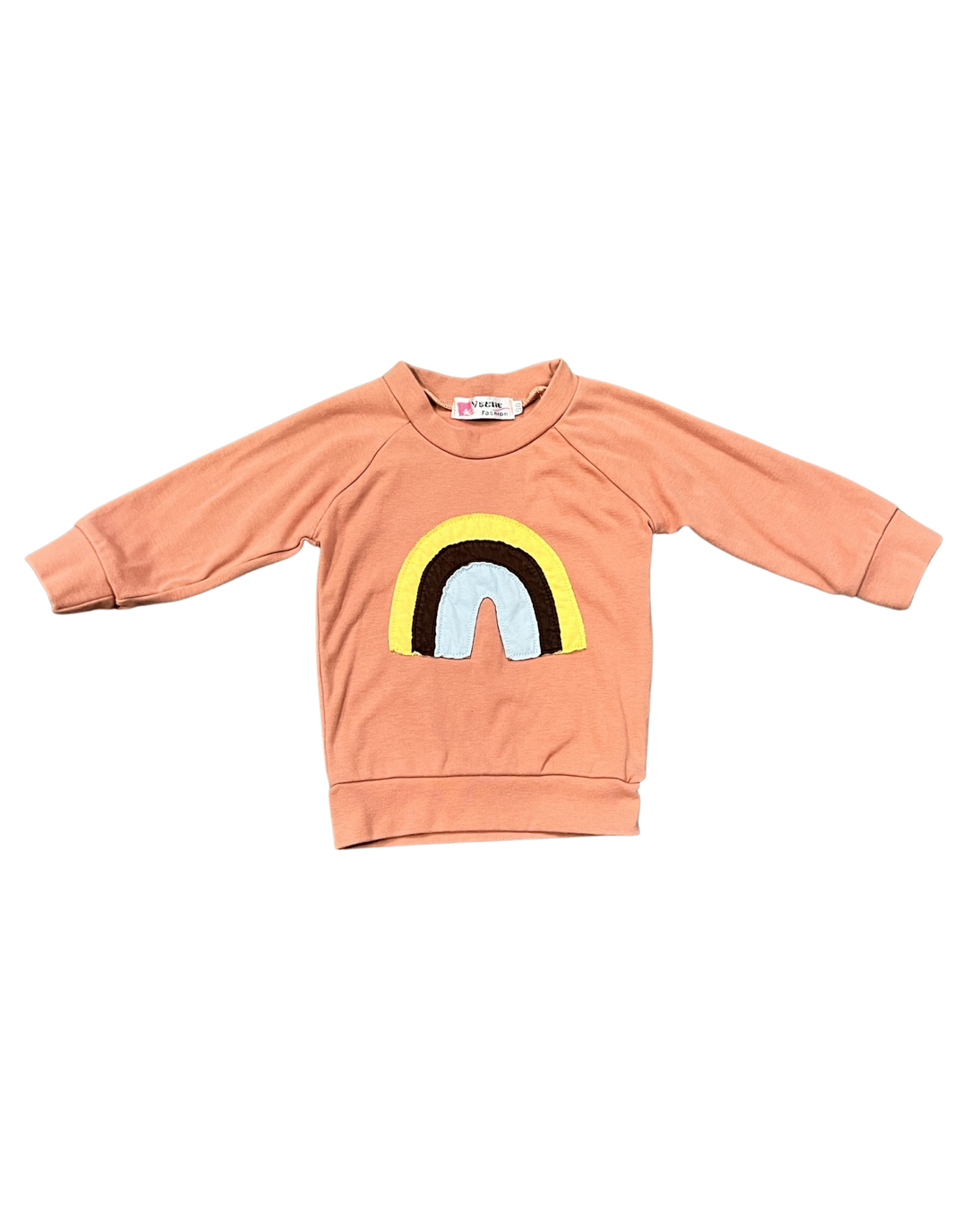 18M-24M Baby Girl Vogue Fashion Rainbow Sweatshirt