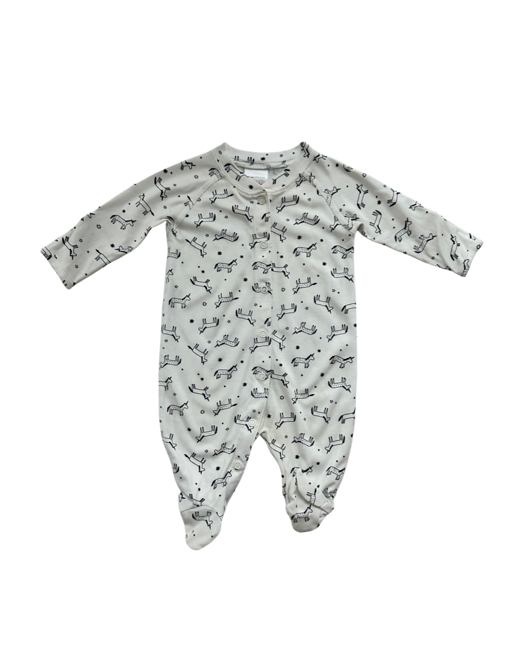 0-3M Baby Girl Hanna Andersson Unicorn Sleeper PJs