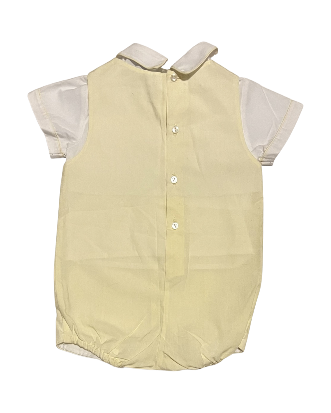 12M Baby Boy Carriage Boutiques 2pc Yellow Car Romper Outfit