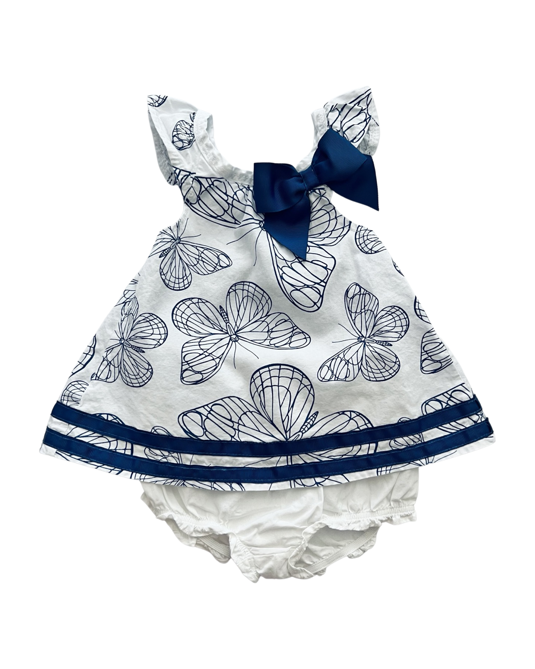 6M Baby Girl Modern Butterfly Dress