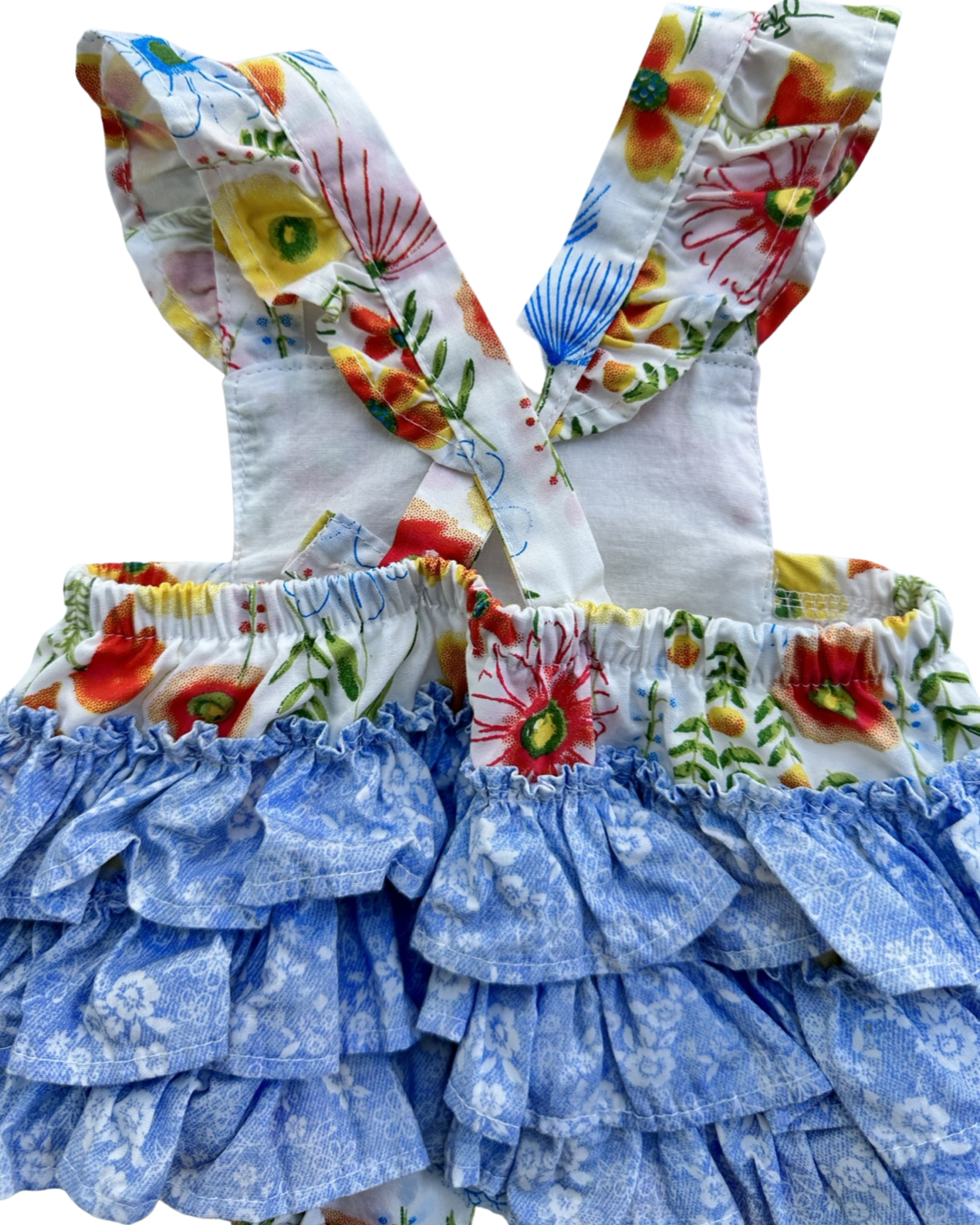 Newborn Baby Girl Baby Starters Floral Rufflebutt Bubble Romper
