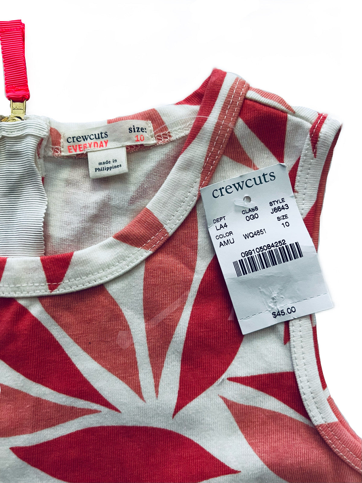 Youth Girl size 10Y CrewCuts Coral Dress