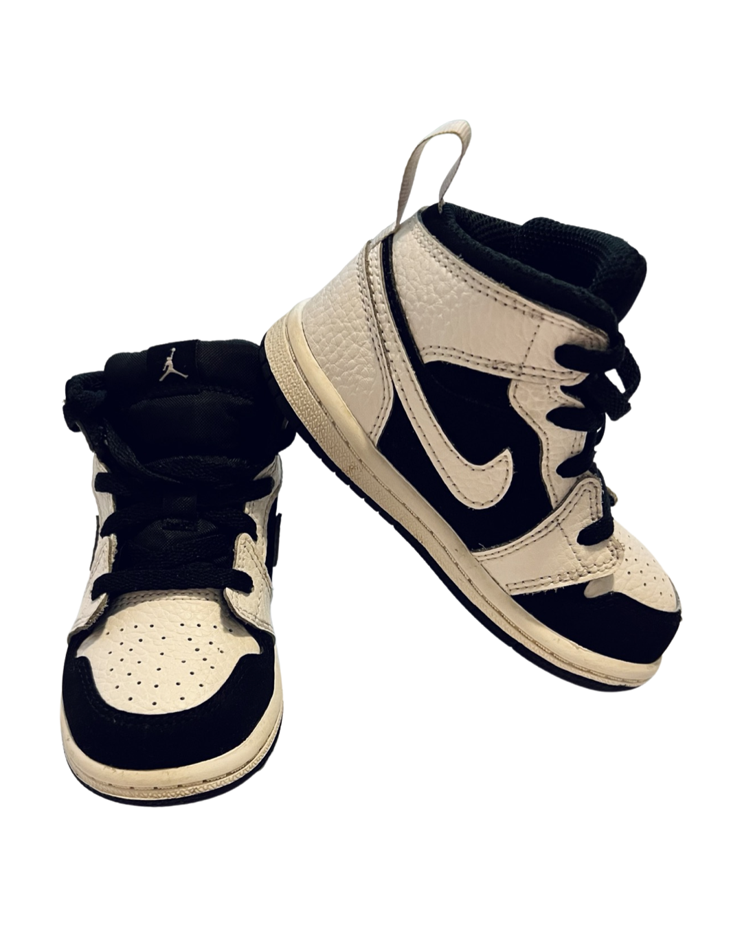 7C Toddler Boy White / Black Nike Air Jordan Sneakers Shoes