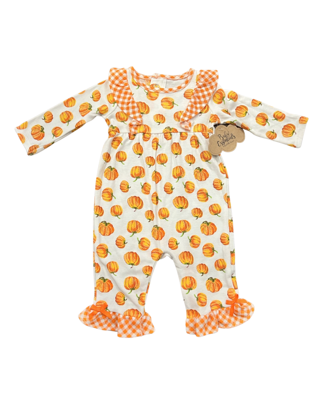 6M Baby Girl Baby Essentials Pumpkin Romper & Headband