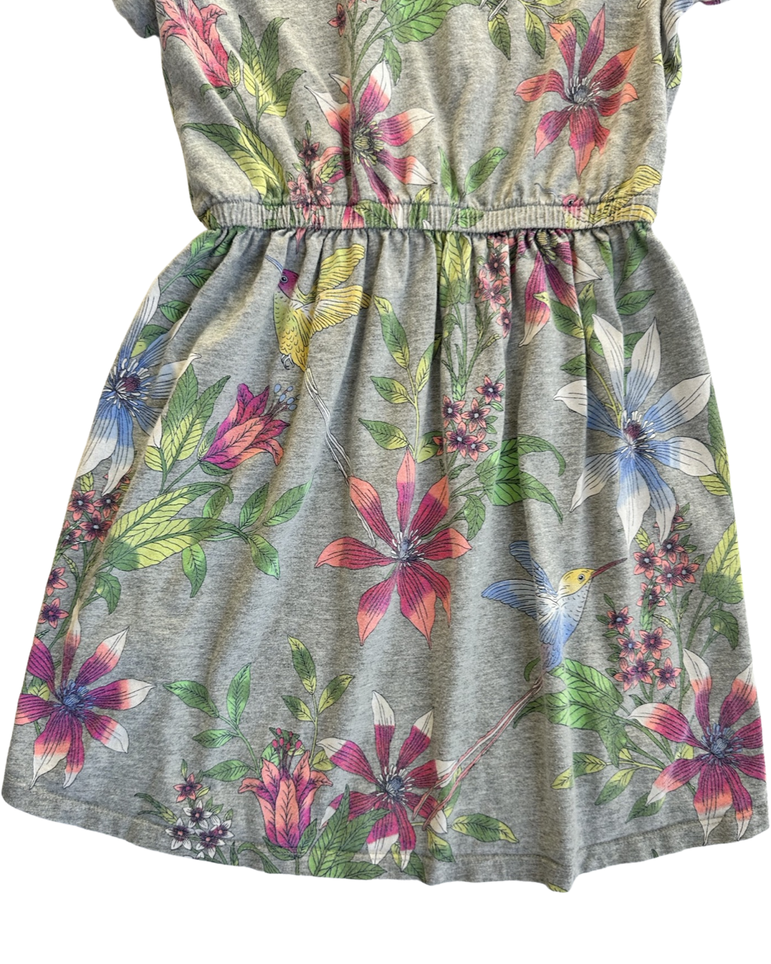 Toddler Girl Medium (8Y) Gap Kids Gray Floral Dress