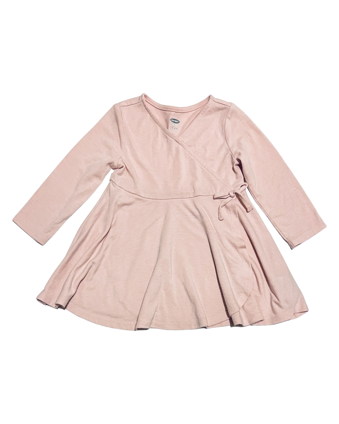 12M-18M Baby Girl Old Navy Pink Ballerina Style Faux Wrap Dress