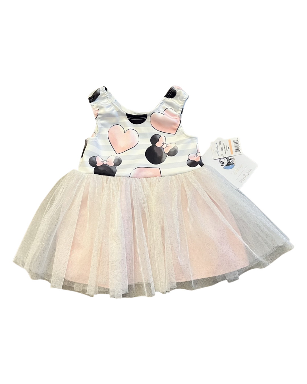 2T Toddler Girl Pink Pippa & Julie DISNEY Minnie Mouse Tutu Dress