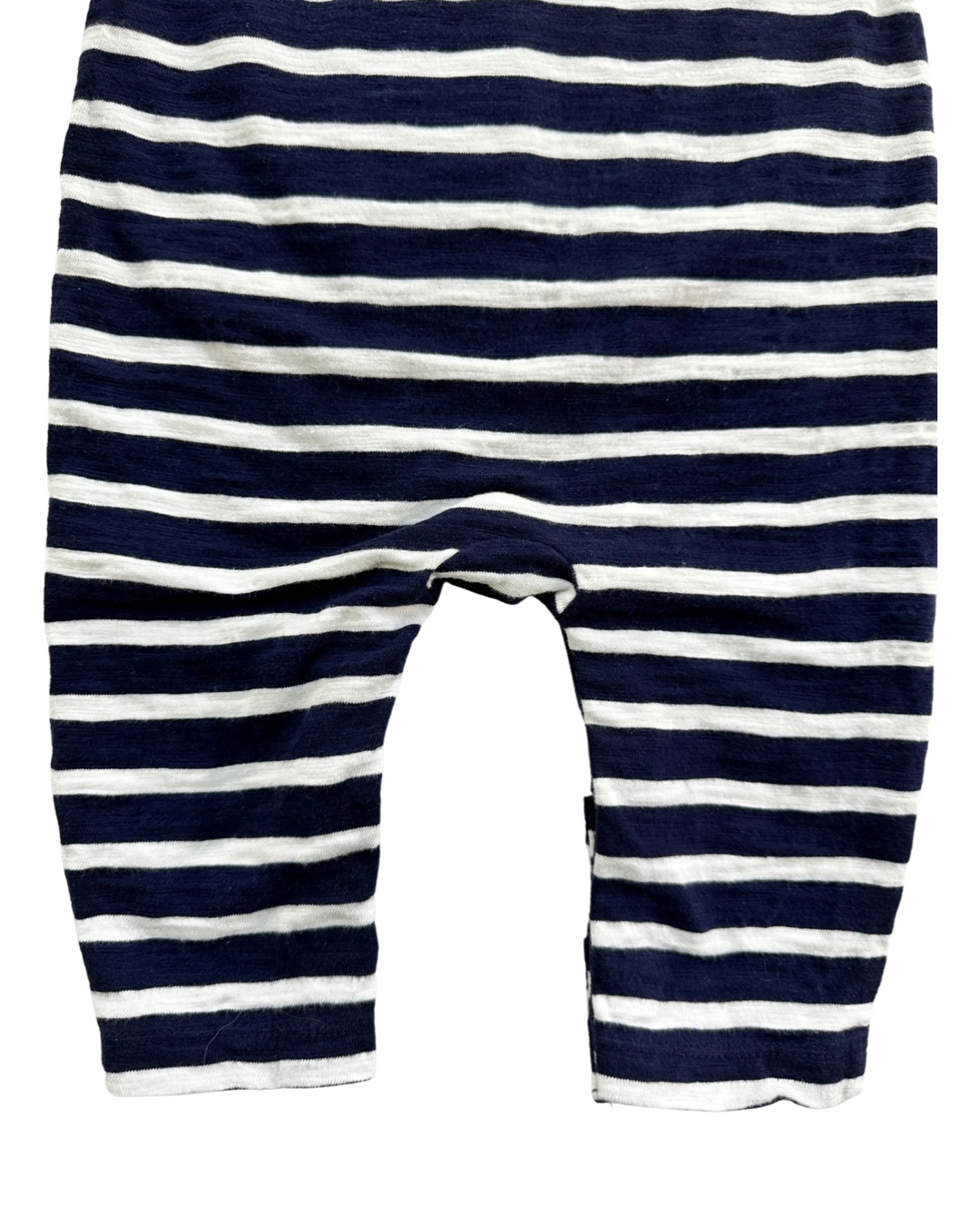 6M-12M Baby Boy Navy / White Striped Baby Gap Romper
