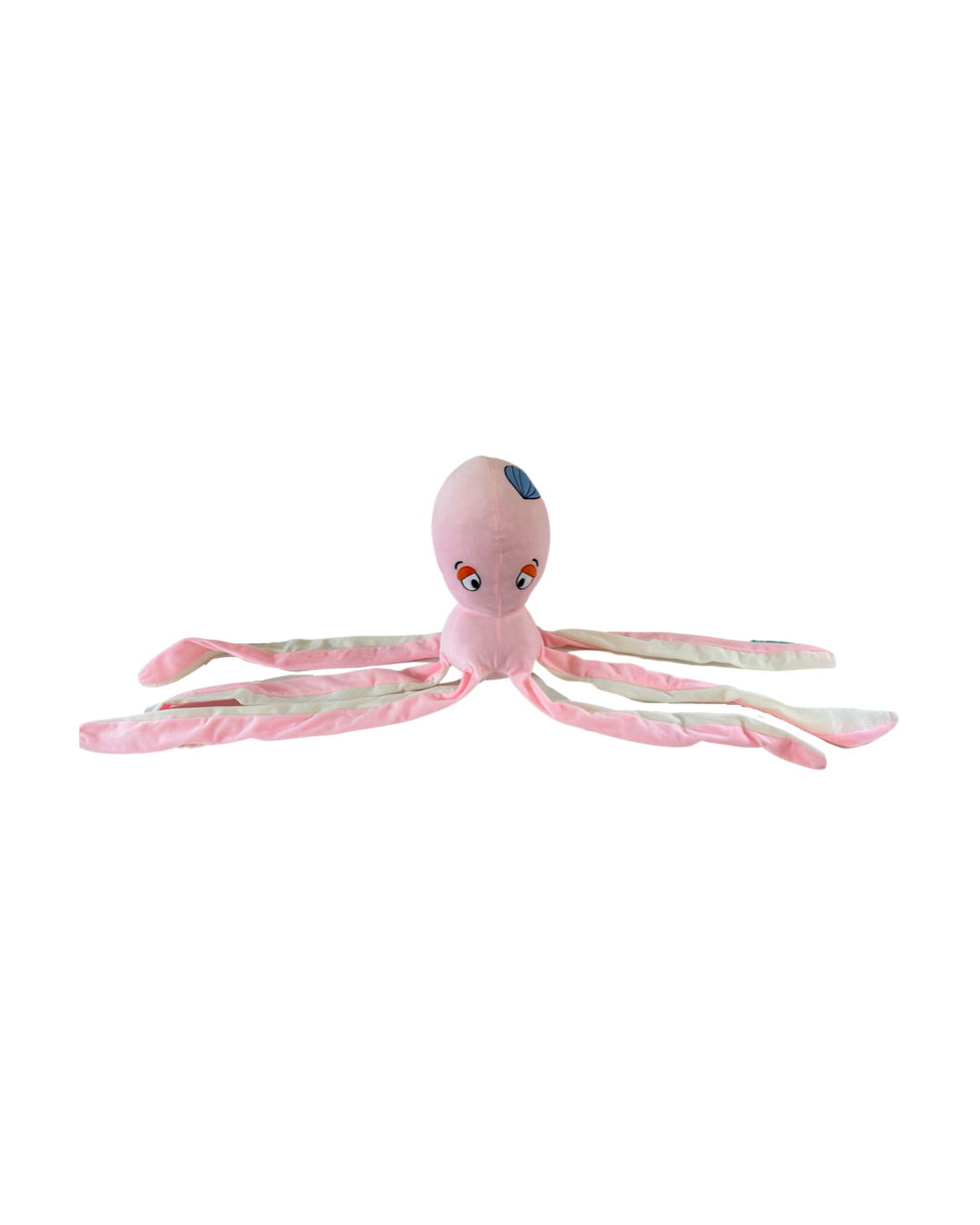 Large 38” Plush Pink Octopus with Crinkle Noise Tentacles