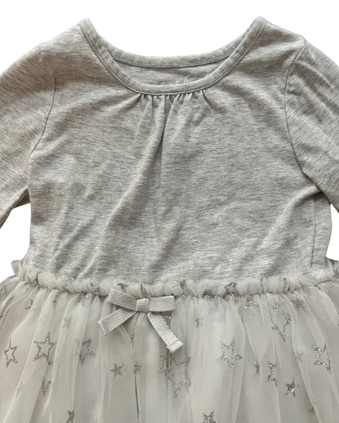 3T Toddler Girl Gray / White Star Tulle Cat & Jack Dress