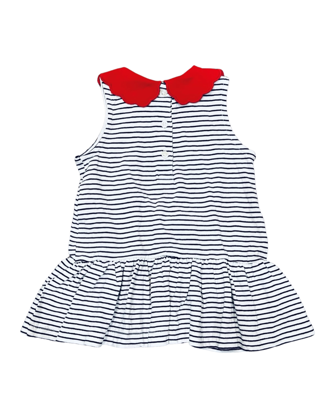 3-6M Baby Girl Baby Gap Navy Striped Dress